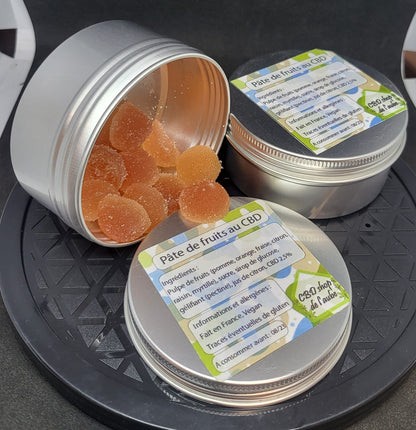 gummies ( pâte de fruit ) - 2.5% de CBD - 12 unités